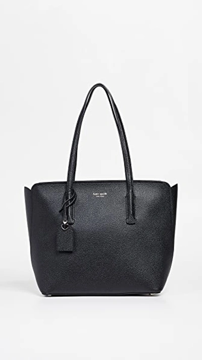 Kate Spade Margaux Large Black Leather Tote