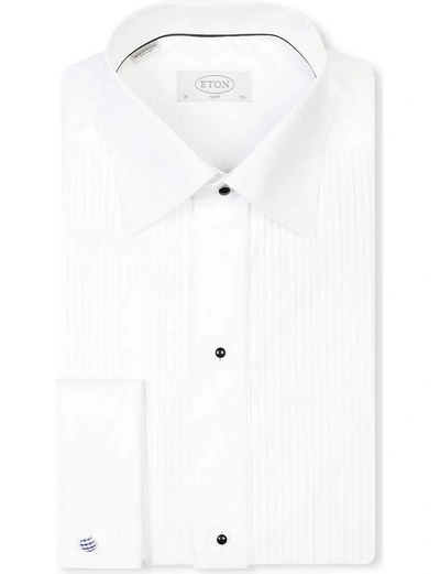 Eton Slim-fit Double-cuff Cotton Shirt In White