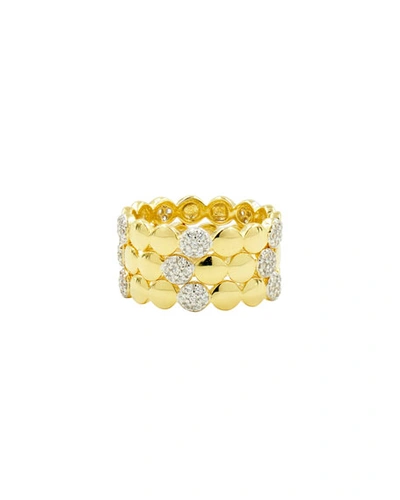 Freida Rothman Radiance Stacking Rings In 14k Gold-plated & Rhodium-plated Sterling Silver, Set Of 3 In Silver/gold