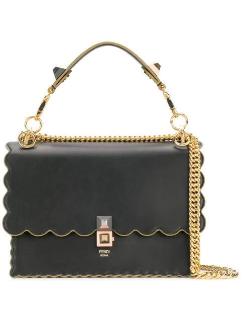 fendi shoulder bag black
