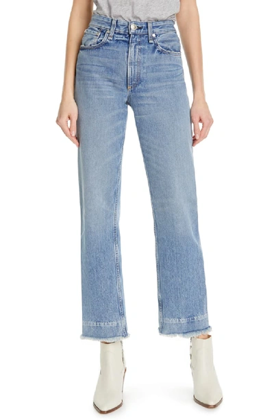 Rag & Bone Ruth Super High-rise Straight Cropped Jeans In Baby