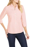 Foxcroft Paityn Non-iron Cotton Shirt In Cloud Coral