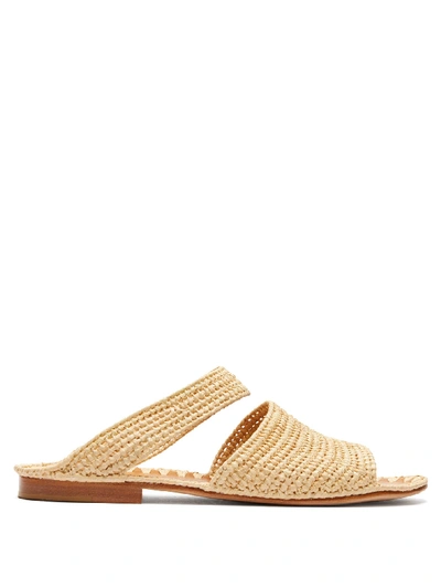 Carrie Forbes Ahmed Raffia Sandals In Nude