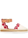 See By Chloé Broderie Anglaise Espadrilles In White