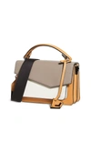 Botkier Cobble Hill Color-block Leather Crossbody In Gold