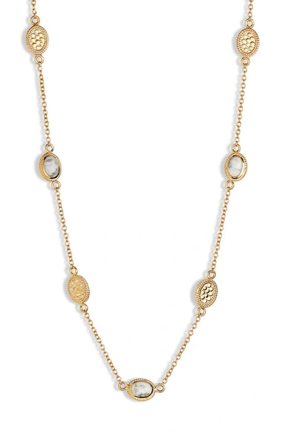Anna Beck Howlite Collar Necklace In Gold/ Howlite