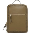 Calpak Kaya Faux Leather Laptop Backpack In Olive