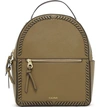 Calpak Kaya Faux Leather Round Backpack In Olive