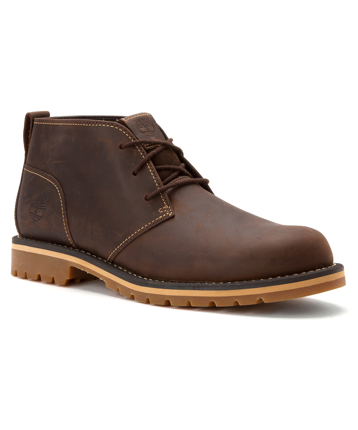 Timberland Men's Grantly Chukka Boots' In Dark Brown Oiled Full-grain ...