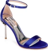 Badgley Mischka Women's Vicia Embellished Satin High-heel Sandals In Cobalt