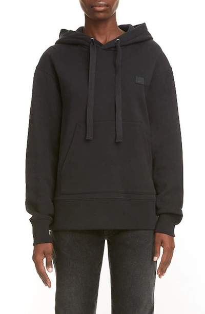 Acne Studios Ferris Face Unisex Hoodie In Black