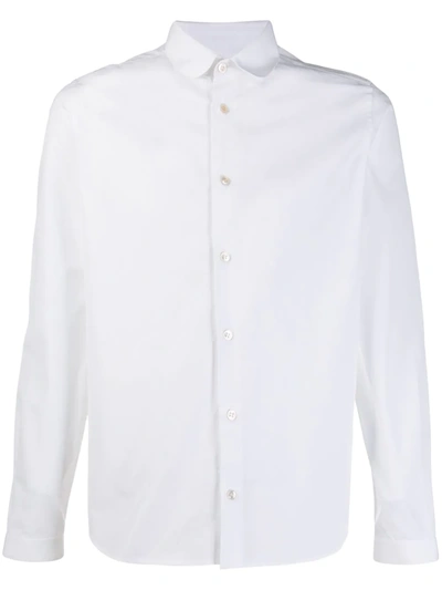 Saint Laurent Peter Pan Collar Shirt In White