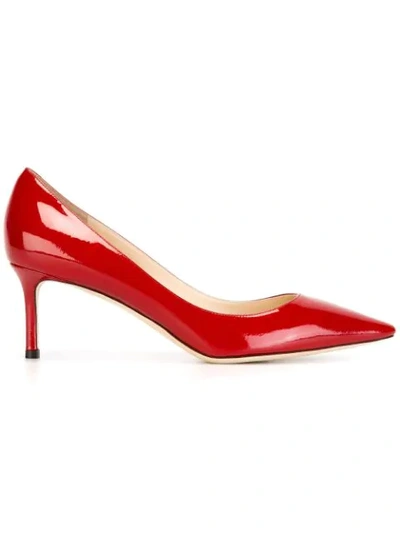 Jimmy Choo Romy 60 Patent-leather Pumps In Red