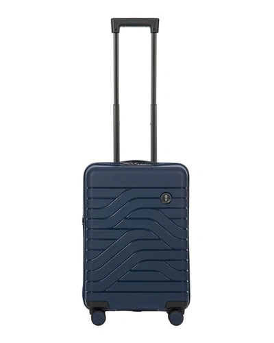 Bric's B/y Ulisse 21" Carry-on Expandable Spinner In Ocean Blue