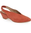 Eileen Fisher Gatwick Suede Slingback Pumps In Spice Suede