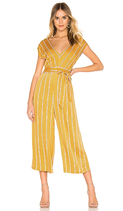 Bb Dakota All The Right Moves Printed Wide Leg Jumpsuit In Sunset