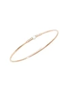 Pomellato M'ama Non M'ama 18k Rose Gold Mother-of-pearl & Diamond Bangle Bracelet