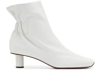Proenza Schouler Rope Heel Ankle Boots In Optic White