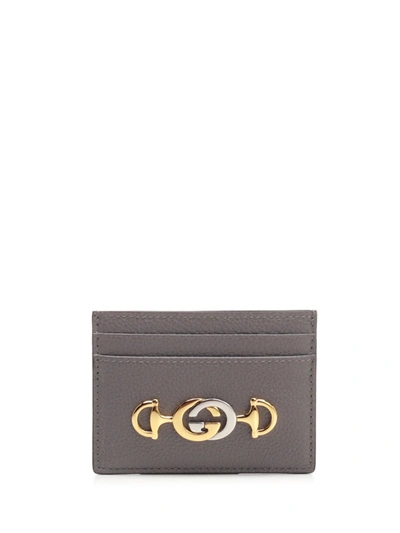 Gucci Zumi Cardholder In Grey