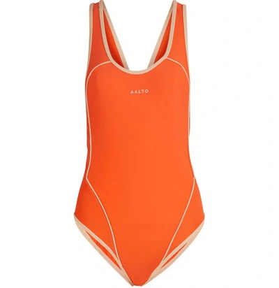 Aalto One-piece Bathing Suit In Orange