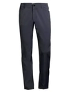 Theory Tech Raffi Straight-fit Stretch Pants In Grey
