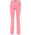 3x1 Stevie High-rise Cropped Straight-leg Jeans In Bubble Gum