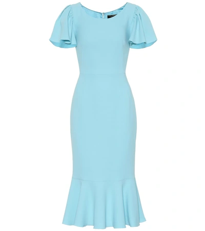 Dolce & Gabbana Crêpe Midi Dress In Blue