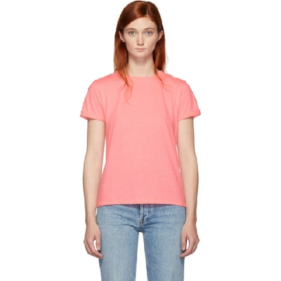 A.p.c. Cyd Cotton-jersey T-shirt In Rose