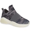 Jslides Slip-on Sneaker In Grey Camo Fabric