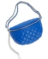 Steve Madden Quilted Faux Leather Fanny Pack - Blue In Cobalt