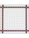 Gucci Bee Pattern Silk Pocket Square In White