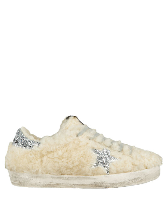 golden goose superstar shearling