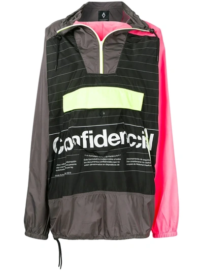 Marcelo Burlon County Of Milan Ladies Confidencial Hooded Pullover Jacket, Size Small In Black