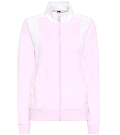 Tory Sport Color-block Track Jacket In Pink