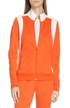 Tory Sport Color-block Track Jacket In Varsity Orange