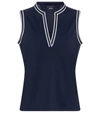 Tory Sport Tory Burch Sleeveless Tunic Top In Tory Navy