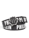 Philipp Plein Belt Statement In White