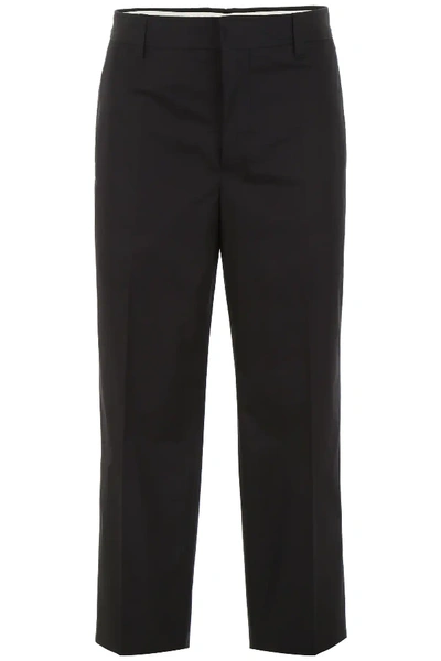 Burberry Trousers With Quotes In Black