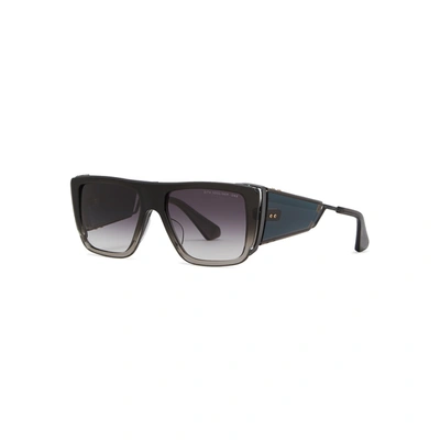 Dita Souliner Grey D-frame Sunglasses In Black