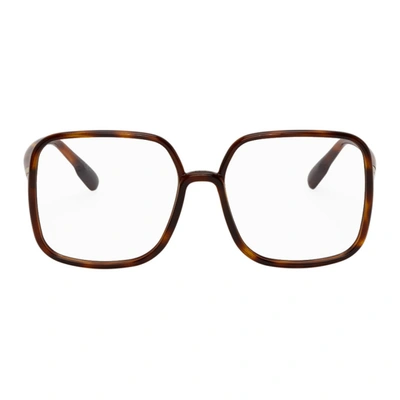 Dior Brown Tortoiseshell Sostellaire01 Glasses In 0086 Dkhava