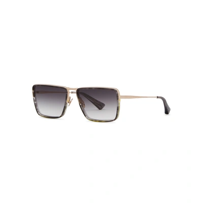 Christian Roth Line-type Square-frame Sunglasses In Brown