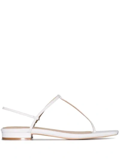Studio Amelia Sandalen Mit T-riemen In White
