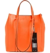 Marc Jacobs The Tag 27 Leather Tote - Orange In Bright Orange