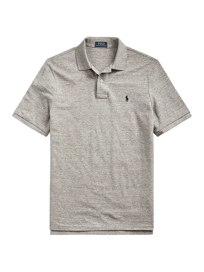 Polo Ralph Lauren Men's Custom Slim Fit Big Pony Mesh Polo Shirt In Canterbury Heather