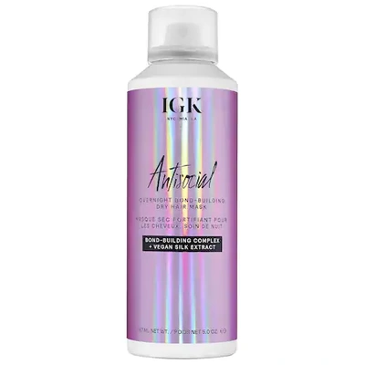 Igk Antisocial Leave-in Dry Hair Mask 5 oz/ 187 ml