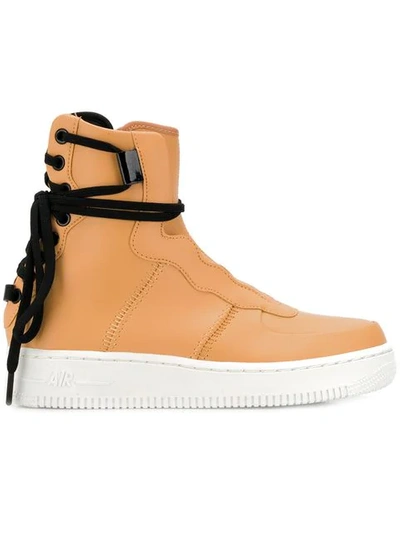 Nike Women's Air Force 1 Rebel Xx Casual Shoes, Brown - Size 7.0 In Praline/ Black/ White/ Black
