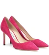 Jimmy Choo Romy 85 Suede Pumps In Pink