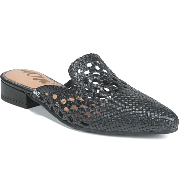 sam edelman women's clara woven leather mules