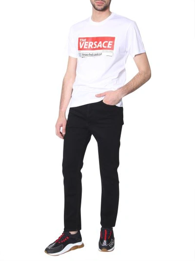 Versace Slim Fit T-shirt In White
