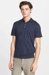 John Varvatos Men's Hampton Silk-cotton Polo Shirt In Marine Blue